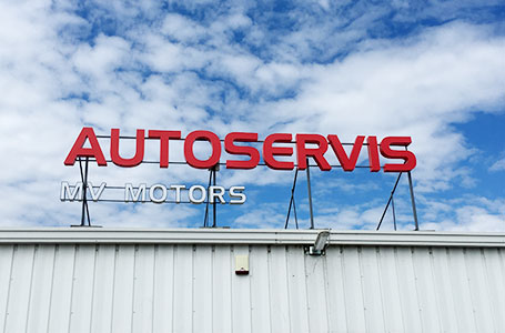 Autoservis MV Motors budova