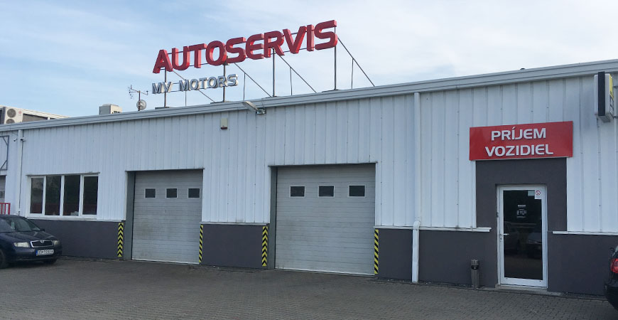 MV motors budova autoservisu